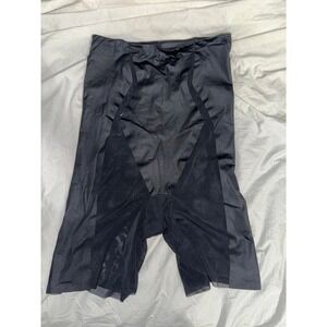 SPANX black high waist mid thigh shape wear size medium